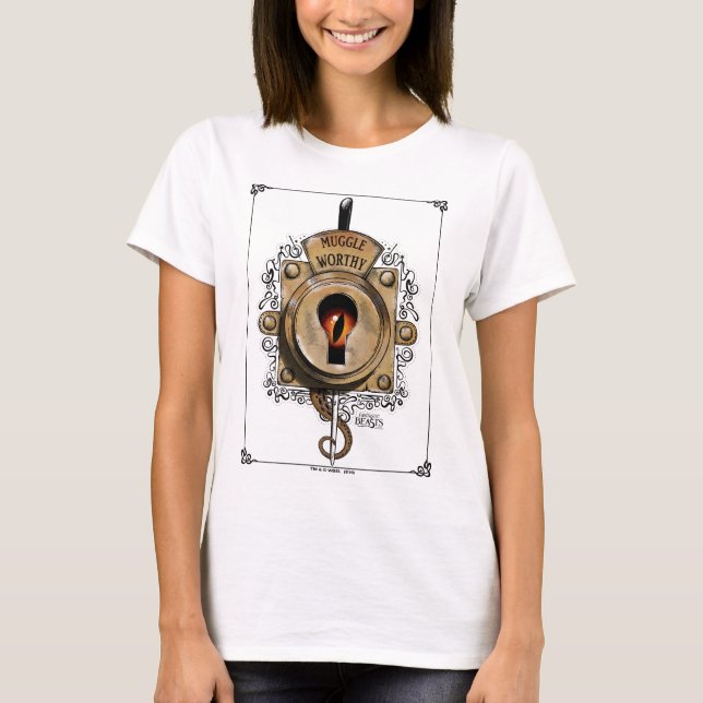 MUGGLE WORTHY™ Lock T-shirt (Framsida)