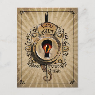 MUGGLE WORTHY™ Lock Vykort