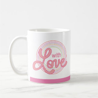 Mugglillustration med kärlek kaffemugg