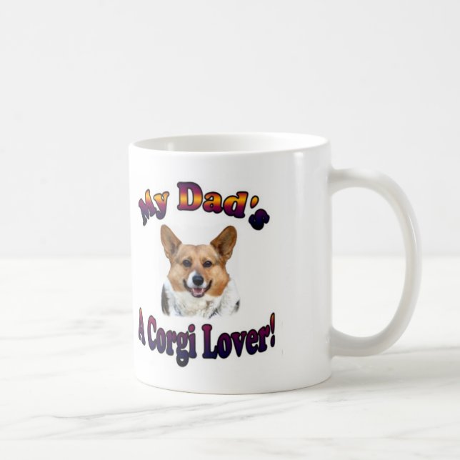 Muggpappan är en Corgiälskare OC Kaffemugg (Höger)