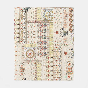 Mughal Blommigt Paisley: Ethnic Digital Elegance. Fleecefilt