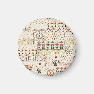 Mughal Blommigt Paisley: Ethnic Digital Elegance. Magnet