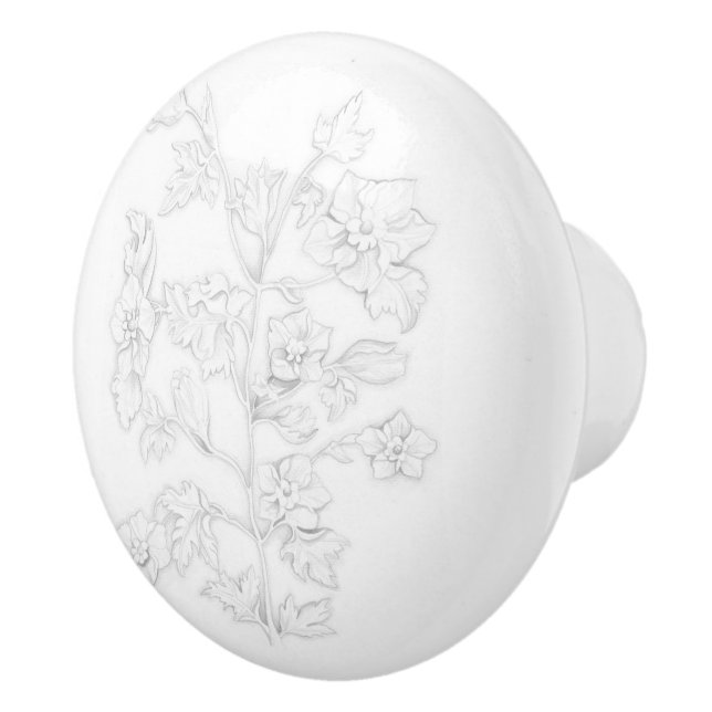 Mughal Design on a Ceramic Knob Knopp (Höger)