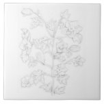 Mughal Design on a Ceramic Tile Kakelplatta<br><div class="desc">The design on this product is based on a painting by me, that is inspired by the beauty of a sculpture on the wall of a Mughal monument in Agra, India. The Mughals are long gone but with this design you can enjoy the elegance and charm of a bygone era...</div>