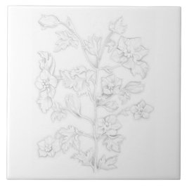 Mughal Design on a Ceramic Tile Kakelplatta