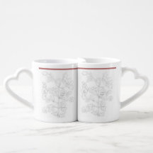 Mughal-design på en älskares muggset