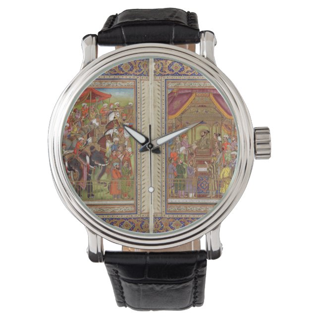 Mughal India Islam Muslim Boho Art Armbandsur (Framsida)
