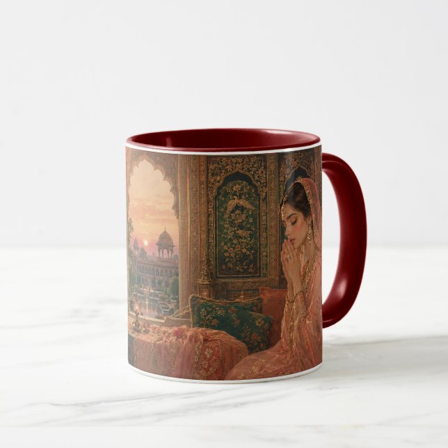 Mughal skymergudstjänst konst. mugg (Framsida höger)