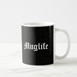 Muglife Funny Humor Thug Life Parody Vintage Black Kaffemugg