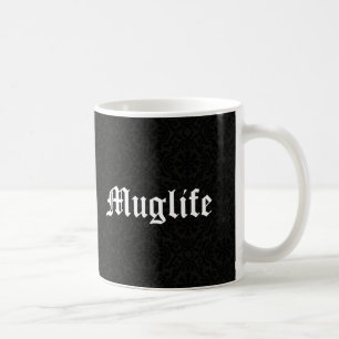 Muglife Funny Humor Thug Life Parody Vintage Black Kaffemugg