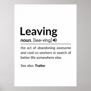 Muglustigt lämnande medarbetare poster