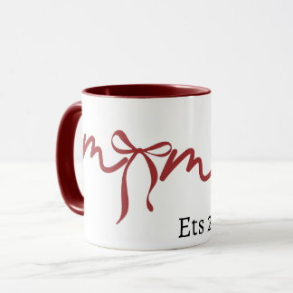 MugMama Bow Mug 2026 Sött Present till Mamma Minim Mugg