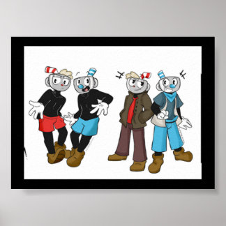 MugMan och CupHead Poster! Poster
