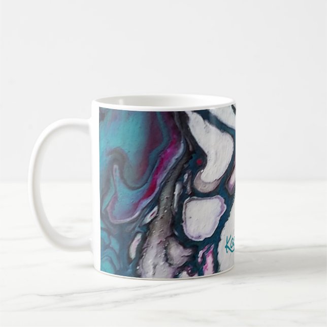 Mugs - Art Abstrait - Peinture Kaffemugg (Vänster)