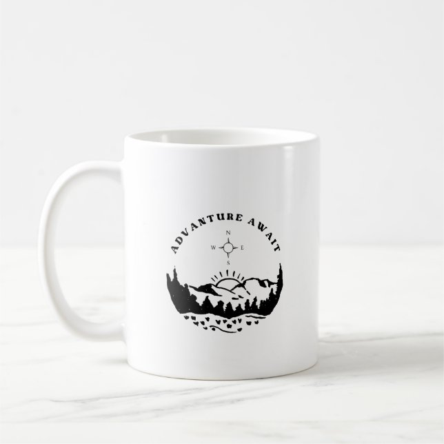 Mugs Äventyr Väntar Kaffemugg (Vänster)