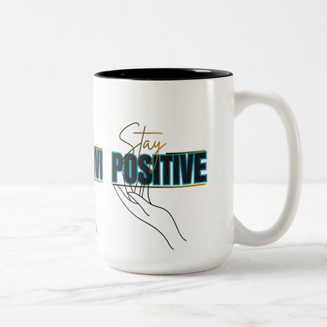 Mugs Motivational Design Två-Tonad Mugg (Höger)