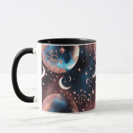 Mugs – Rose Gold Celestial Moon Phase Luxury Coffe Mugg