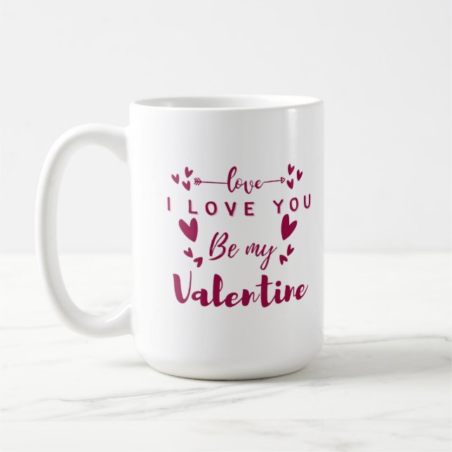 Mugs valentine day kaffemugg (Vänster)