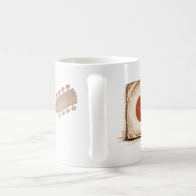mugs vinyle, café, thé, cadeau kaffemugg (Handtag)