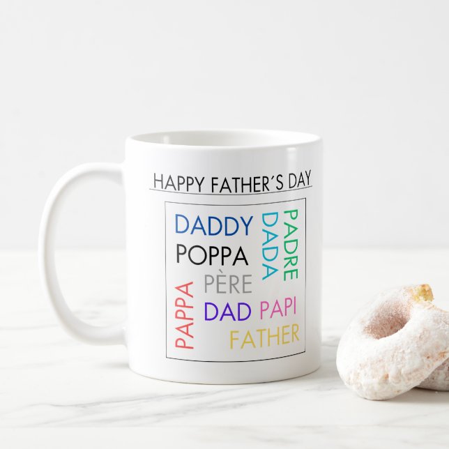 Mugs with design for Father's Day Kaffemugg (Med munk)