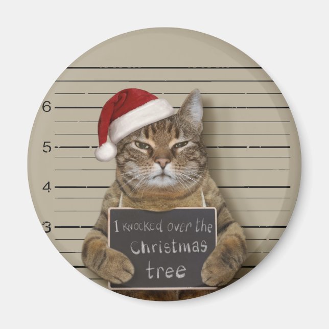 Mugshot Cat-jul Magnet (Framsidan)
