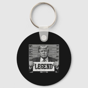 Mugshot Funny Trump 2024 Nyckelring