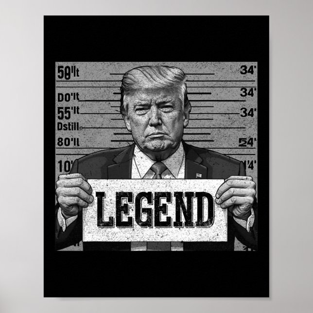Mugshot Funny Trump 2024 Poster (Framsidan)