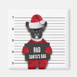 Mugshot Julstörelsens Hund Rolig Jul Magnet