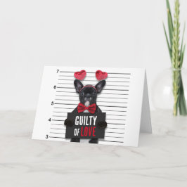 Mugshot Kärlek Skyldig Hund Roligt Alla Hjärtans D Kort