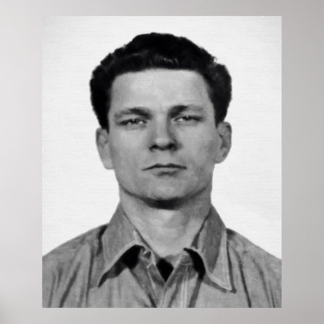 MUGSHOT of FRANK MORRIS - ALCATRAZ ESCAPEE Poster (Framsidan)
