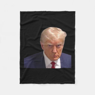 Mugshot Trump 1:a Bild Donald Prison Mugg Shot C Fleecefilt