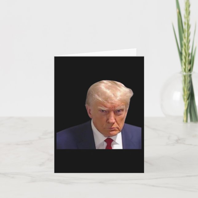 Mugshot Trump 1:a Bild Donald Prison Mugg Shot C Kort (Framsida)