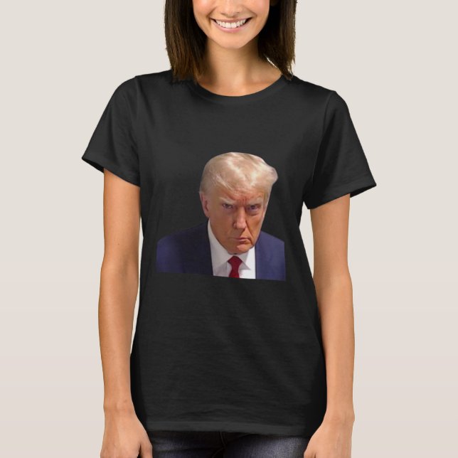 Mugshot Trump 1:a Bild Donald Prison Mugg Shot C T Shirt (Framsida)