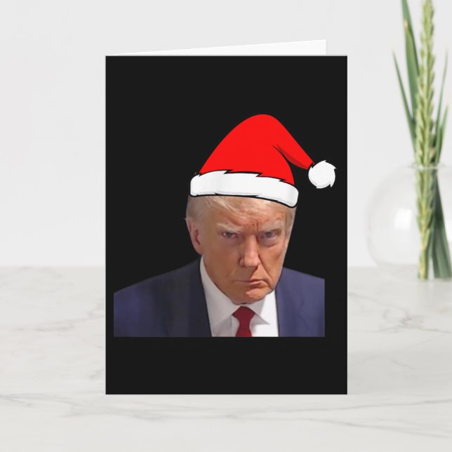Mugshot Trump Bild - Fängelse Mug Shot Roligt Chri Kort (Framsida)