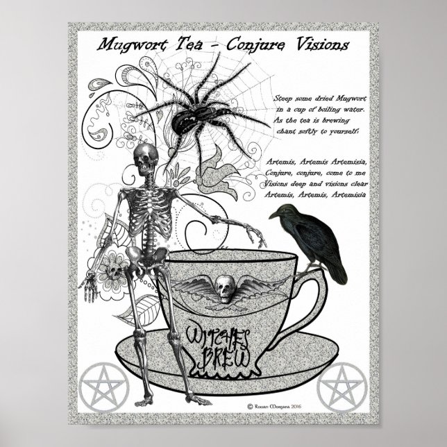 MUGWORT TEA to Conjure Visions Poster (Framsidan)
