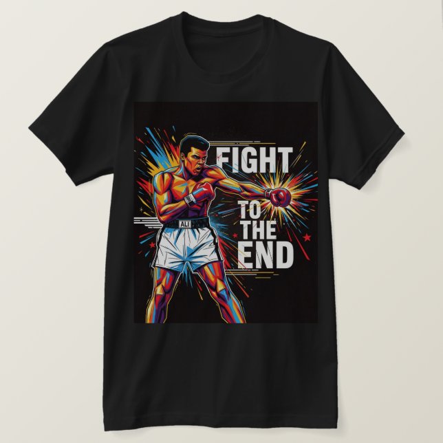 Muhammad Ali "Fight to End" T-shirt | (Design framsida)