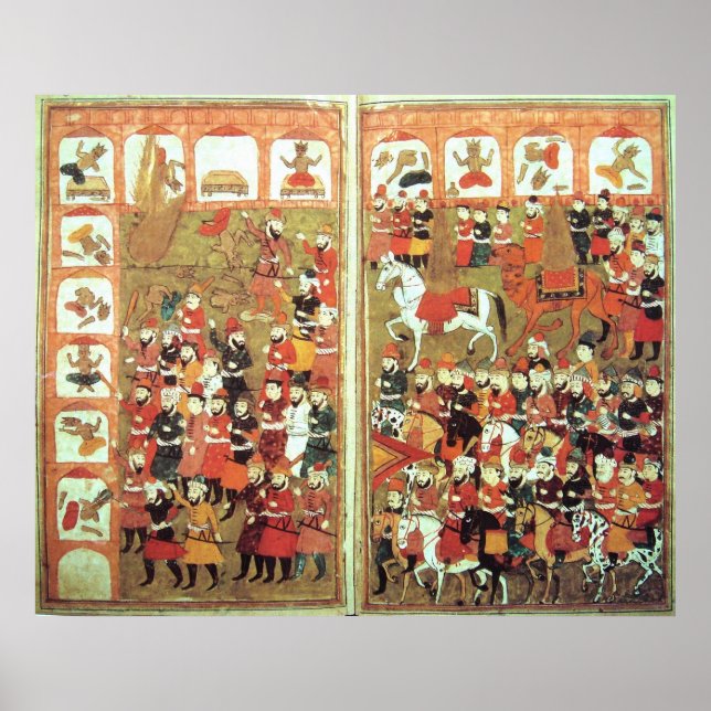 Muhammad Destroying Icons i Kaaba Poster (Framsidan)