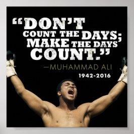 Muhammed Ali Berömd inspirationcitat Poster