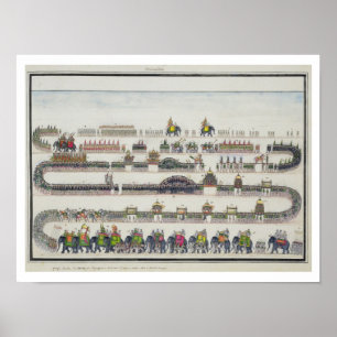 Muharram ceremoni, Faizabad, 1772 från 'Gentilen Poster