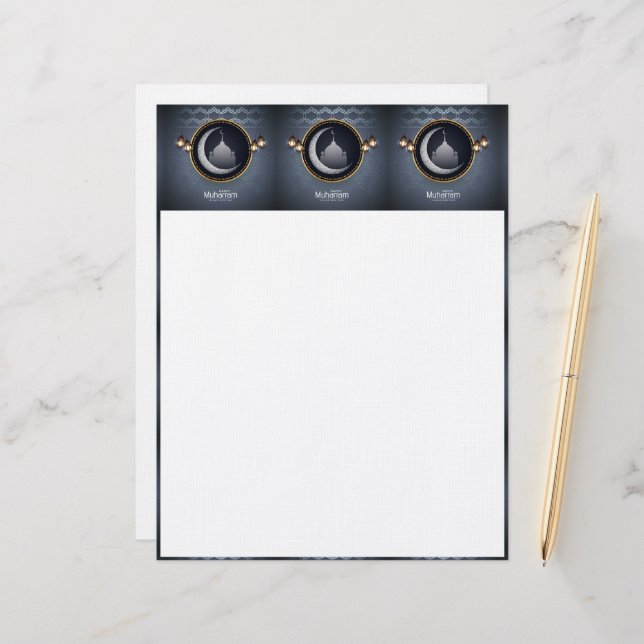 Muharram Letterhead Brevhuvud (Fram/Back In Situ)