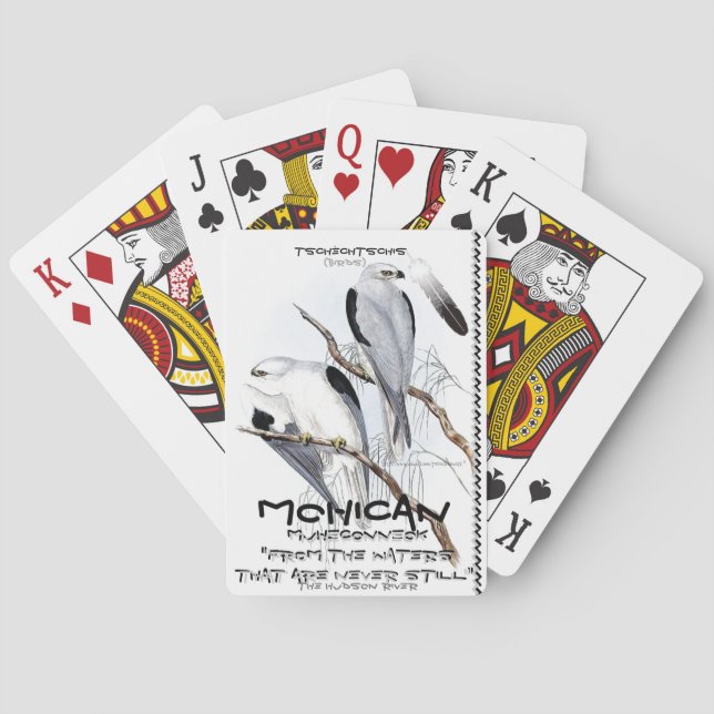 "Muheconneok~ the vatten som aldrig är ännu" Kortlek (Baksidan)