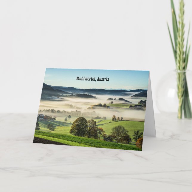 Muhlviertel, Österrike Kort (Framsida)