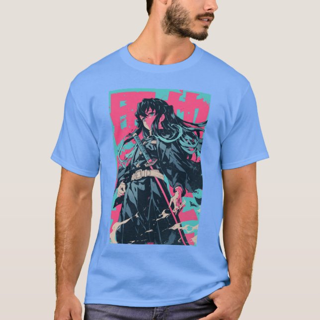 Muichiro Neon Affisch familj T Shirt (Framsida)