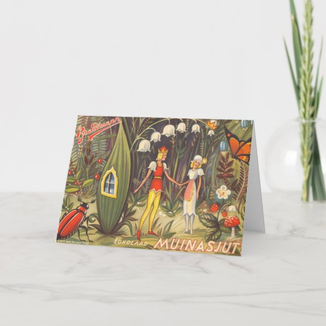 Muinasjutt eller sagakort helgkort (Framsida)