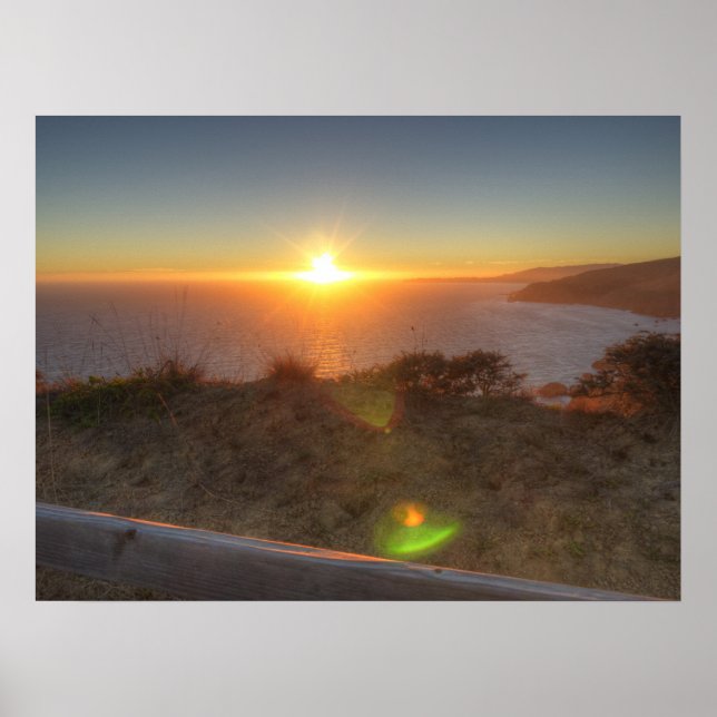 Muir Beach Sunset Poster (Framsidan)