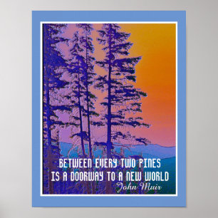Muir citerar naturkonst som poster gräs i berget