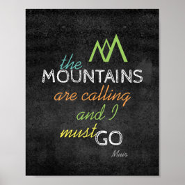 Muir citerar poster bergen ropar