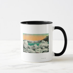 Muir glaciär och isberg i Alaska #1State Mugg