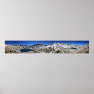 Muir Pass Panorama från Above - John Muir Trail Poster