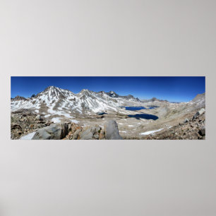 Muir Pass Panorama från Above - John Muir Trail Poster